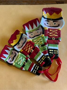 Holiday Nutcracker Ceramic Measuring Spoons